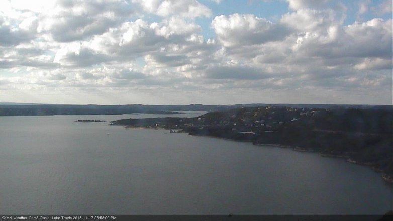 Lake Travis webcam, November 17, 2018 3:00 PM CT