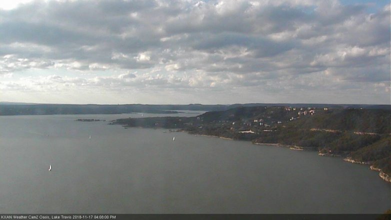 Lake Travis webcam, November 17, 2018 3:10 PM CT