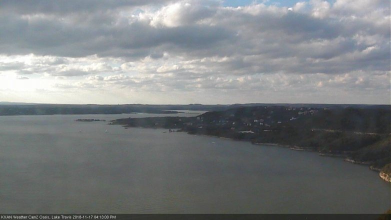 Lake Travis webcam, November 17, 2018 3:15 PM CT