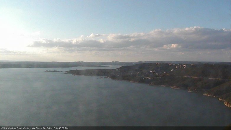 Lake Travis webcam, November 17, 2018 3:45 PM CT