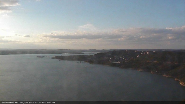 Lake Travis webcam, November 17, 2018 3:55 PM CT