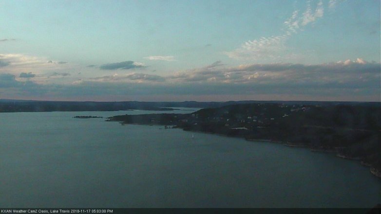Lake Travis webcam, November 17, 2018 4:05 PM CT