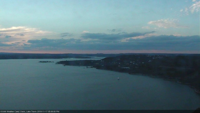 Lake Travis webcam, November 17, 2018 4:10 PM CT