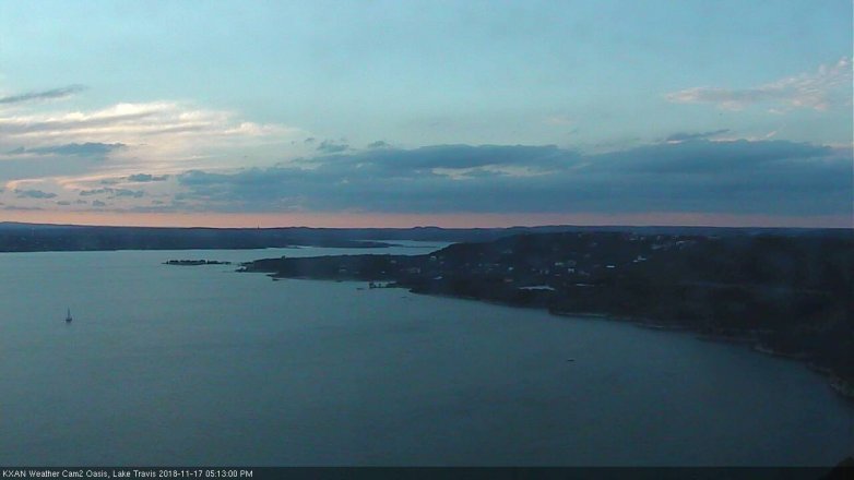 Lake Travis webcam, November 17, 2018 4:15 PM CT