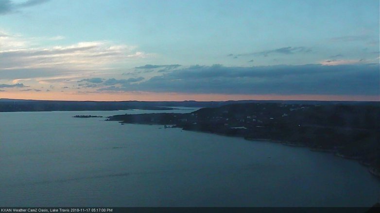 Lake Travis webcam, November 17, 2018 4:20 PM CT