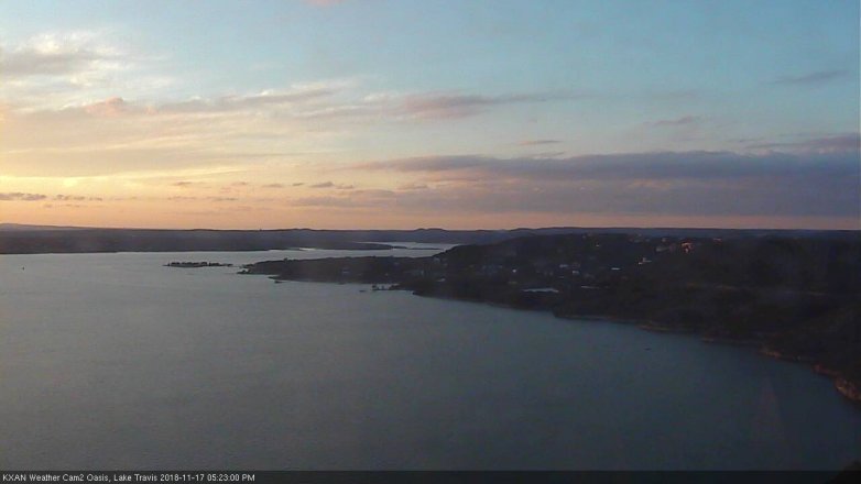 Lake Travis webcam, November 17, 2018 4:25 PM CT