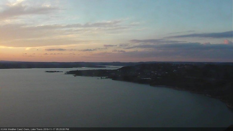 Lake Travis webcam, November 17, 2018 4:30 PM CT