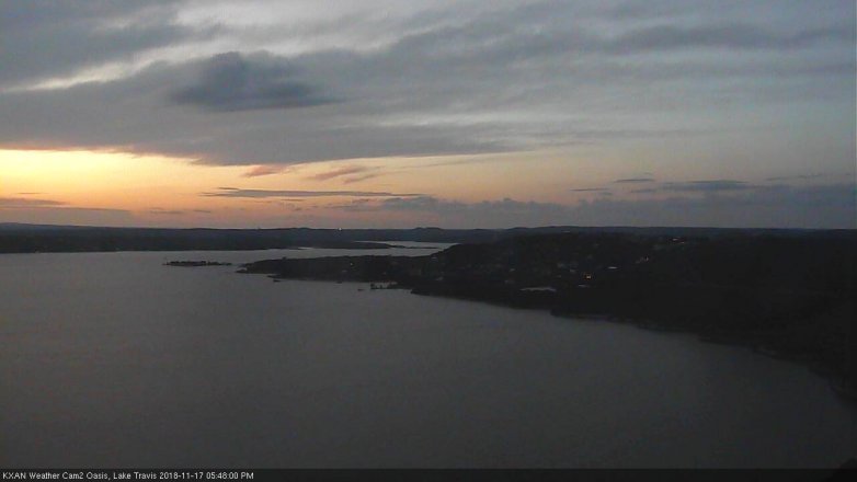Lake Travis webcam, November 17, 2018 4:50 PM CT