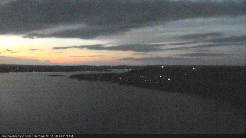 Lake Travis webcam, November 17, 2018 5:05 PM CT