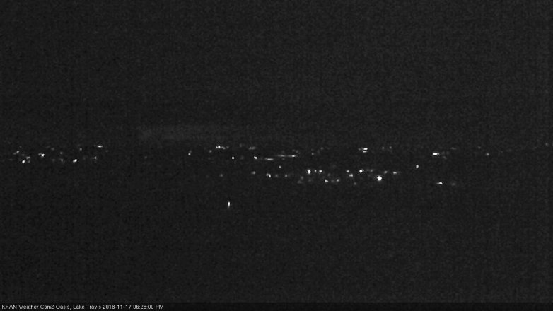 Lake Travis webcam, November 17, 2018 5:30 PM CT