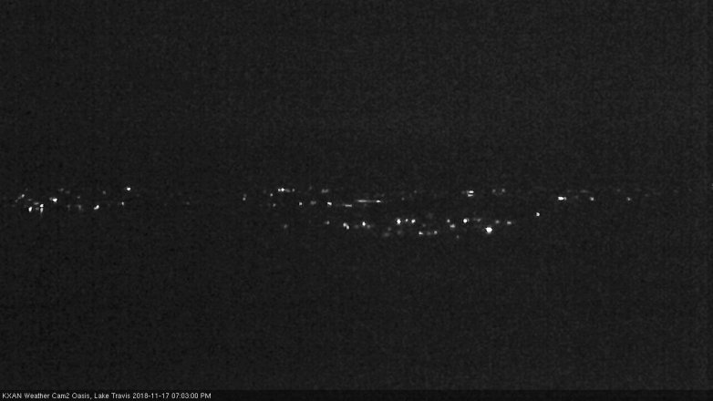 Lake Travis webcam, November 17, 2018 6:05 PM CT