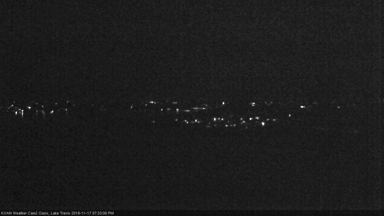 Lake Travis webcam, November 17, 2018 6:35 PM CT