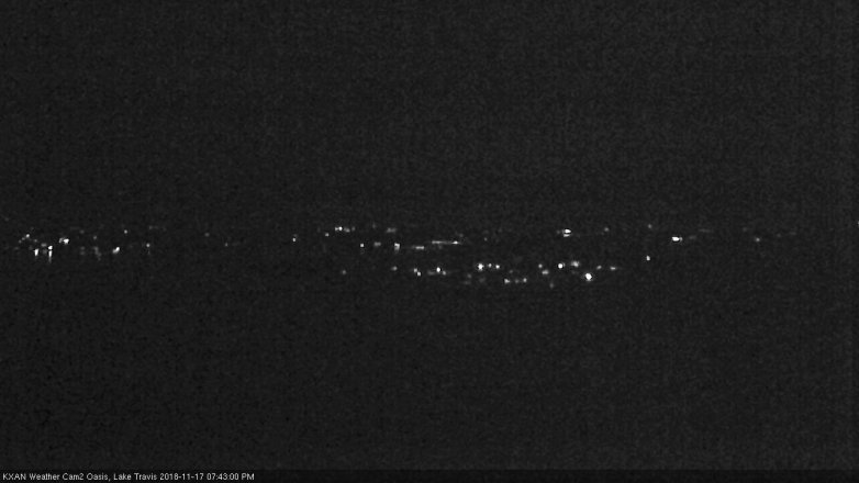 Lake Travis webcam, November 17, 2018 6:45 PM CT