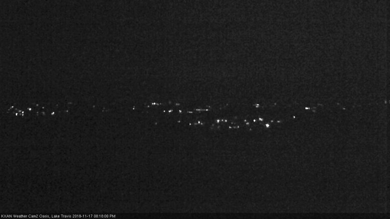 Lake Travis webcam, November 17, 2018 7:20 PM CT