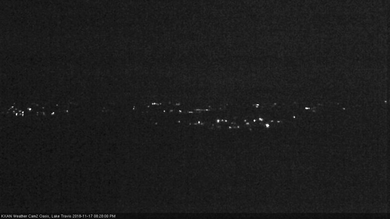 Lake Travis webcam, November 17, 2018 7:30 PM CT