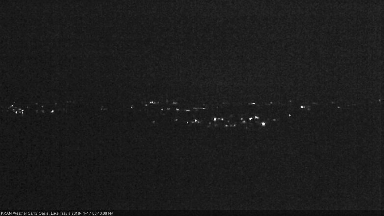 Lake Travis webcam, November 17, 2018 7:50 PM CT