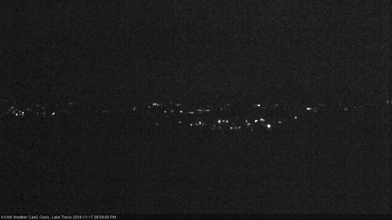 Lake Travis webcam, November 17, 2018 8:00 PM CT