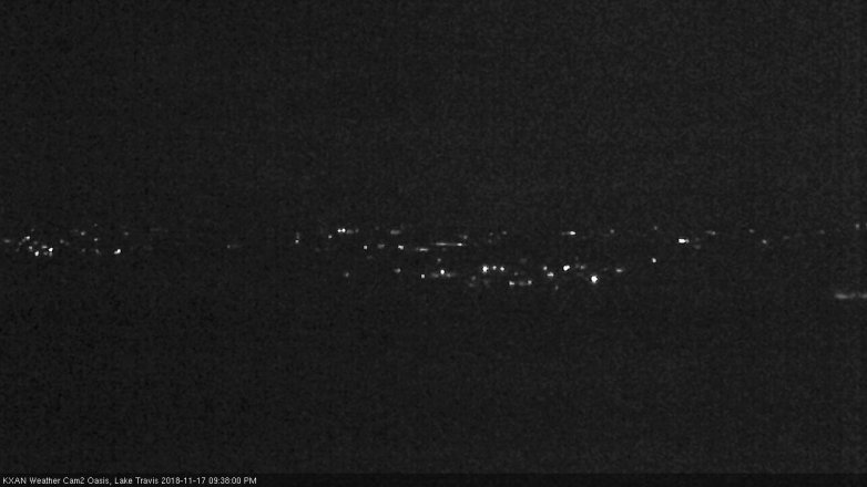 Lake Travis webcam, November 17, 2018 8:40 PM CT