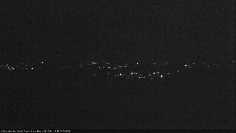 Lake Travis webcam, November 17, 2018 9:05 PM CT