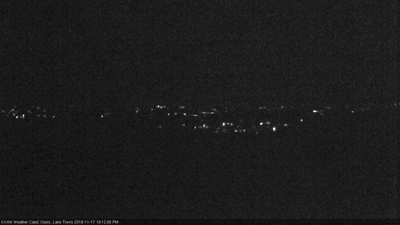 Lake Travis webcam, November 17, 2018 9:15 PM CT