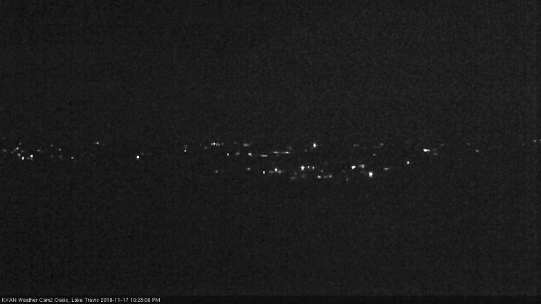 Lake Travis webcam, November 17, 2018 9:30 PM CT