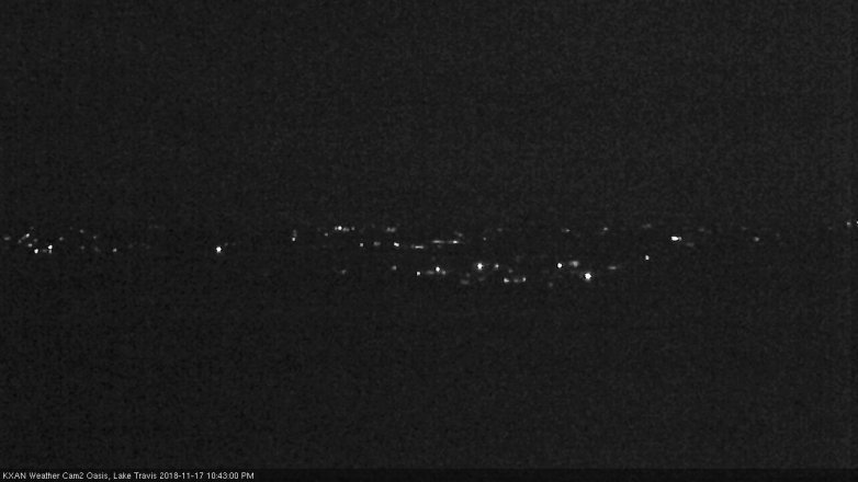 Lake Travis webcam, November 17, 2018 9:45 PM CT