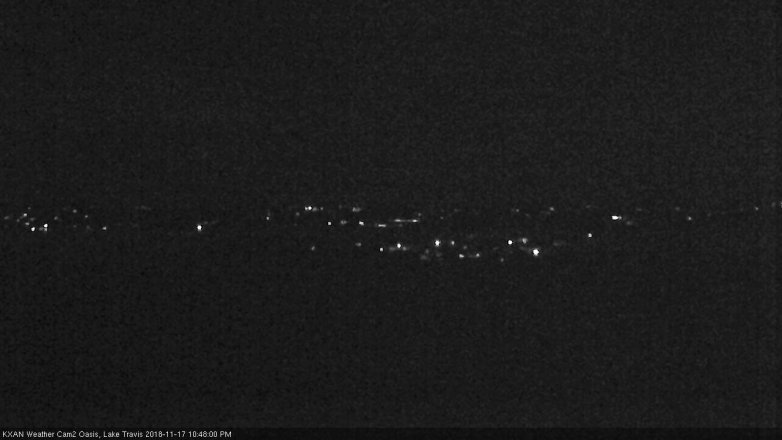 Lake Travis webcam, November 17, 2018 9:50 PM CT