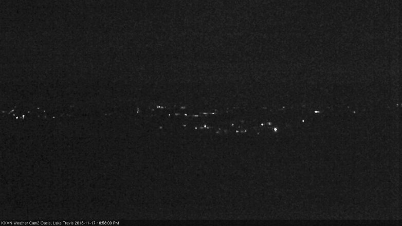 Lake Travis webcam, November 17, 2018 10:00 PM CT