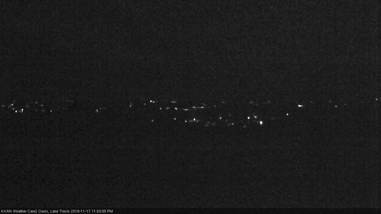 Lake Travis webcam, November 17, 2018 10:05 PM CT
