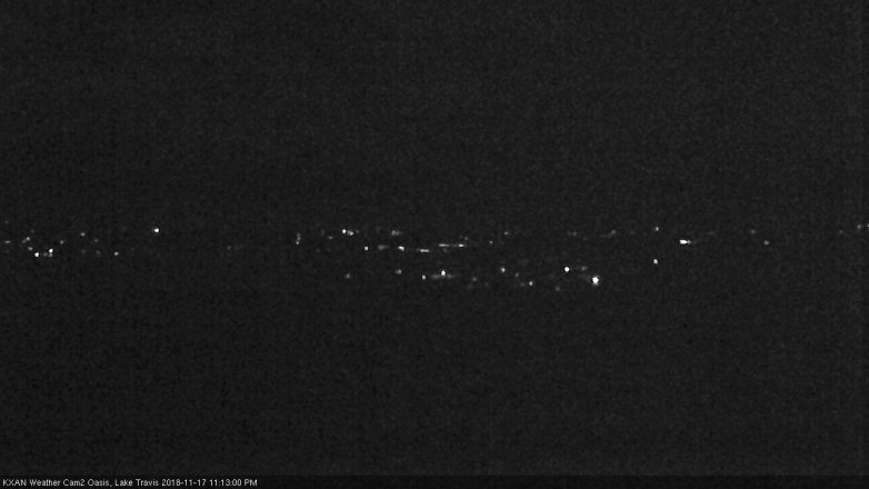 Lake Travis webcam, November 17, 2018 10:15 PM CT