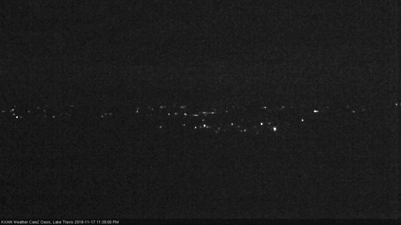 Lake Travis webcam, November 17, 2018 10:40 PM CT