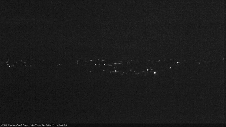 Lake Travis webcam, November 17, 2018 10:45 PM CT