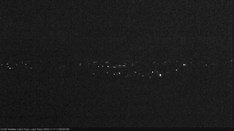 Lake Travis webcam, November 17, 2018 11:00 PM CT