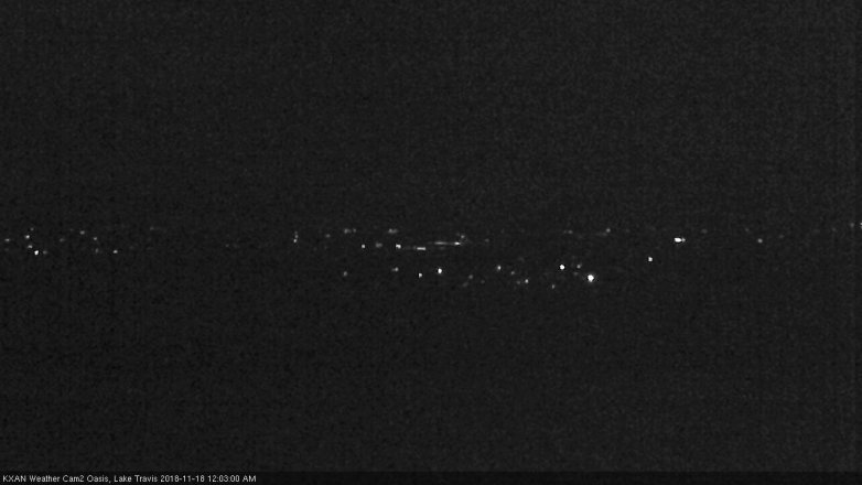 Lake Travis webcam, November 17, 2018 11:05 PM CT