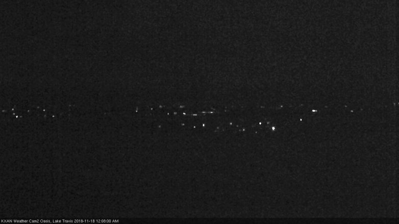 Lake Travis webcam, November 17, 2018 11:10 PM CT