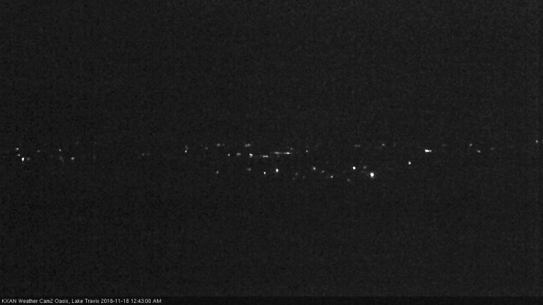 Lake Travis webcam, November 17, 2018 11:45 PM CT