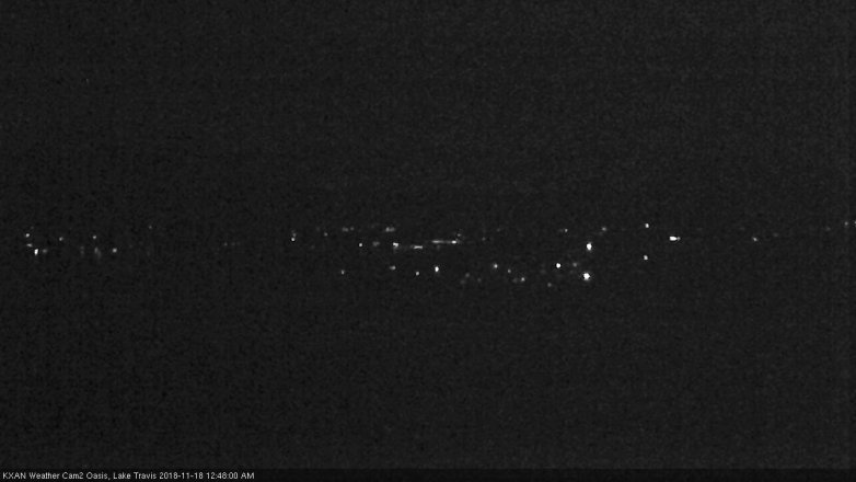 Lake Travis webcam, November 17, 2018 11:50 PM CT