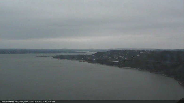 Lake Travis webcam, November 18, 2018 9:20 AM CT
