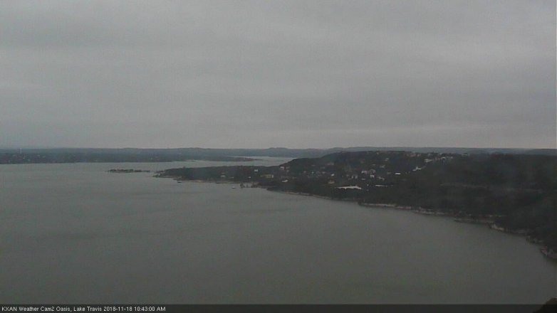 Lake Travis webcam, November 18, 2018 9:45 AM CT