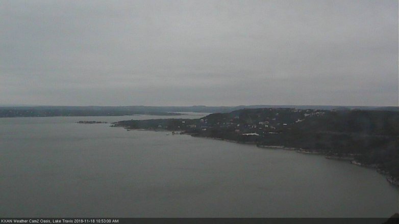 Lake Travis webcam, November 18, 2018 9:55 AM CT