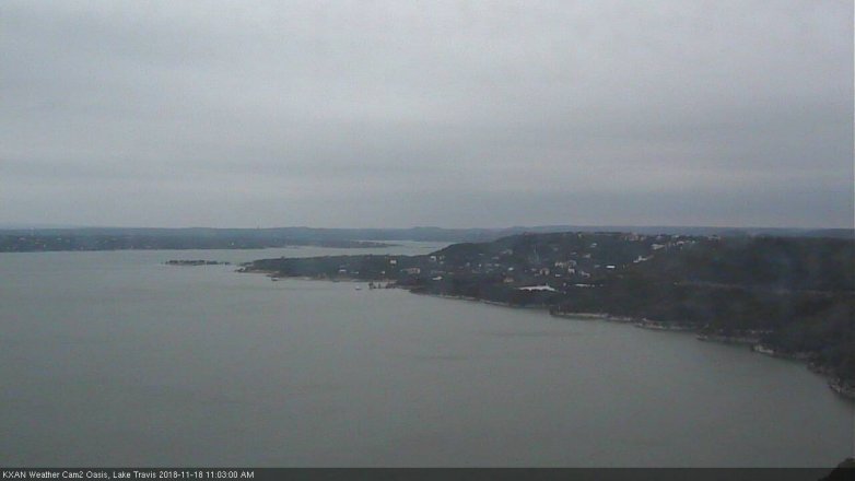 Lake Travis webcam, November 18, 2018 10:05 AM CT