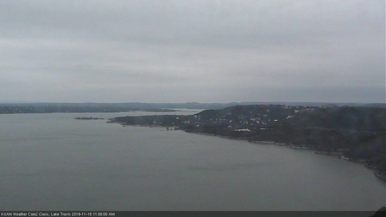 Lake Travis webcam, November 18, 2018 10:10 AM CT