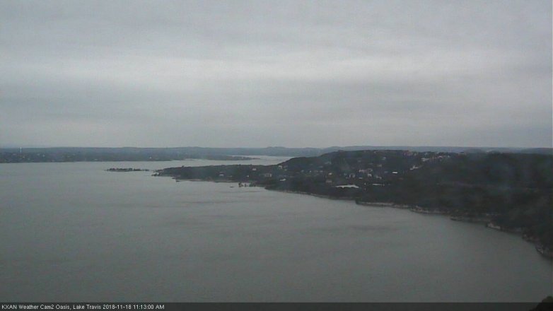 Lake Travis webcam, November 18, 2018 10:15 AM CT