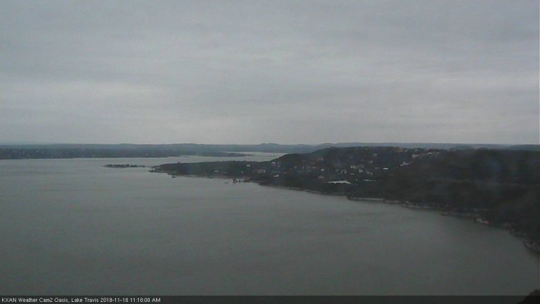 Lake Travis webcam, November 18, 2018 10:20 AM CT