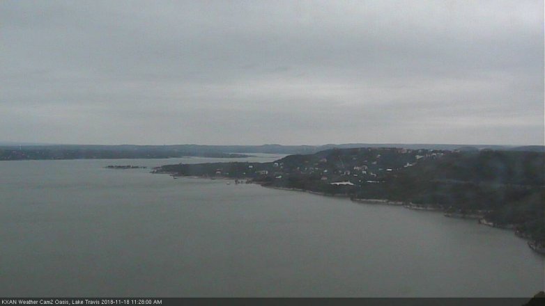 Lake Travis webcam, November 18, 2018 10:30 AM CT