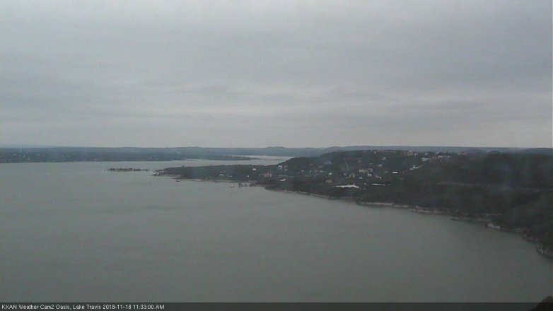 Lake Travis webcam, November 18, 2018 10:35 AM CT