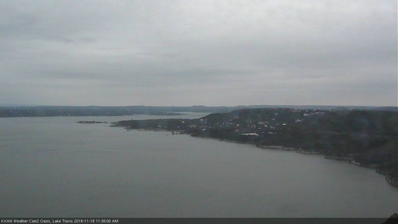 Lake Travis webcam, November 18, 2018 10:40 AM CT