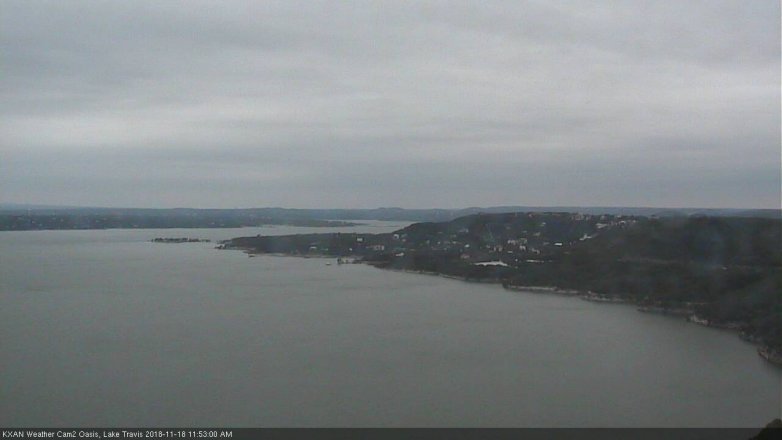 Lake Travis webcam, November 18, 2018 10:55 AM CT