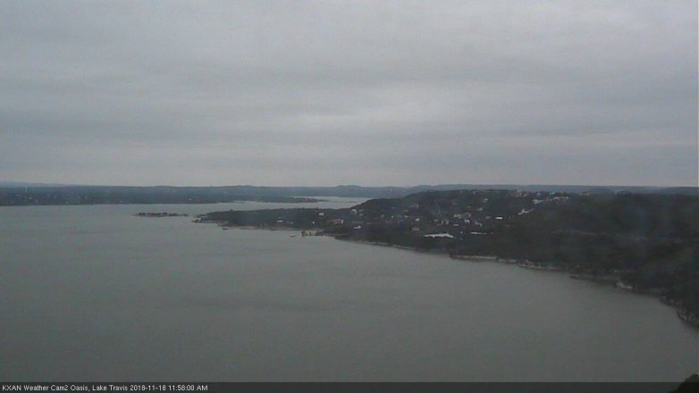 Lake Travis webcam, November 18, 2018 11:00 AM CT