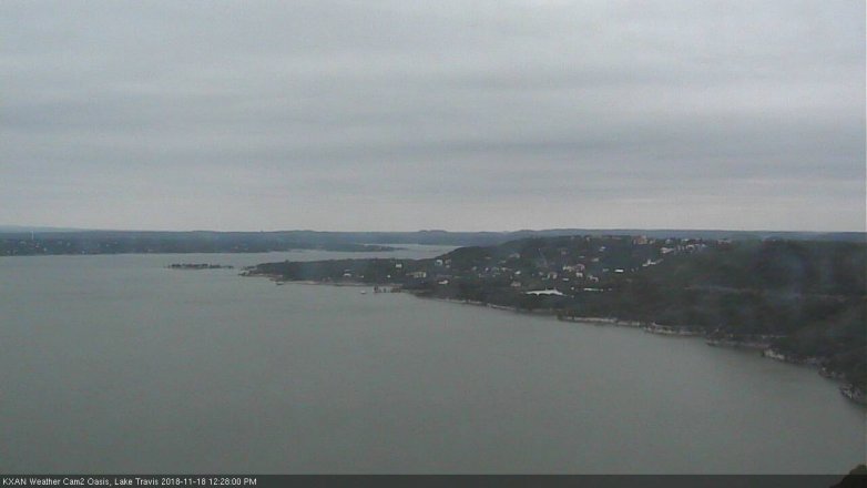 Lake Travis webcam, November 18, 2018 11:30 AM CT